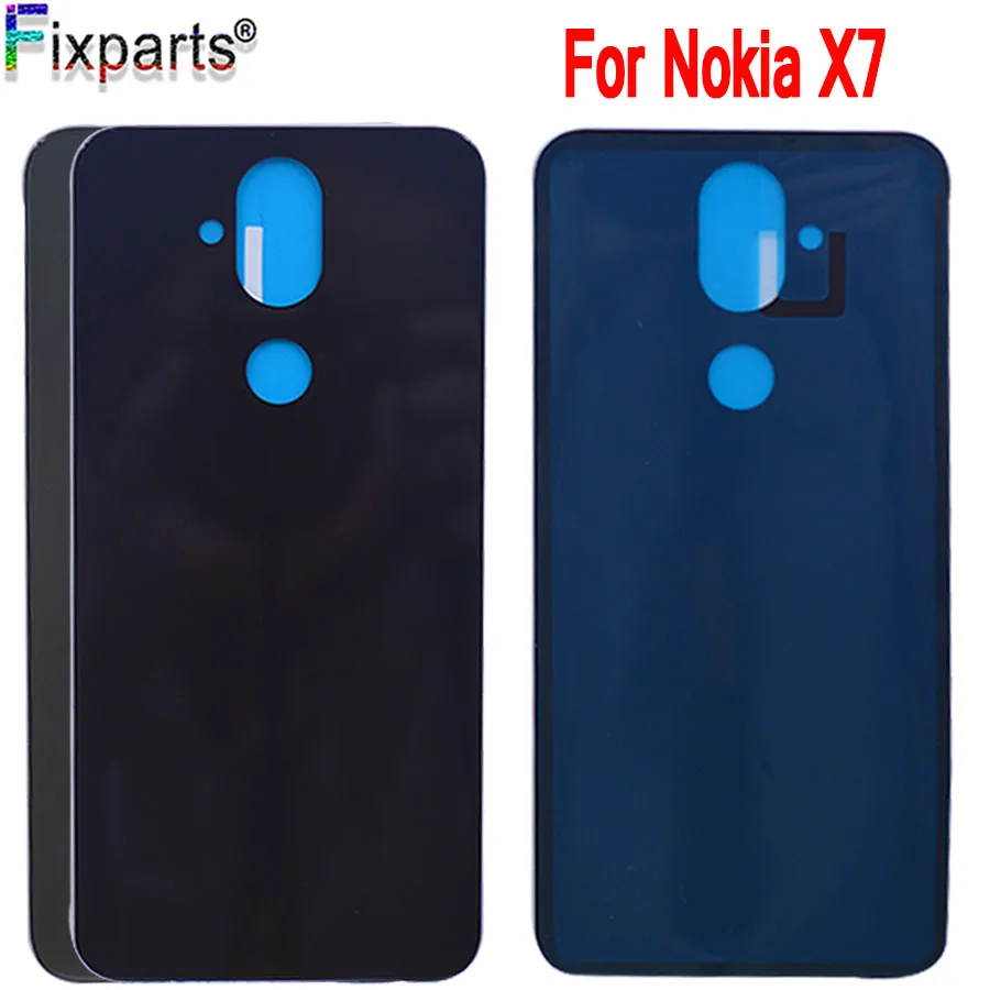 Оригинальная новая задняя крышка для Nokia X7 аккумулятора металлическая корпуса 8 1