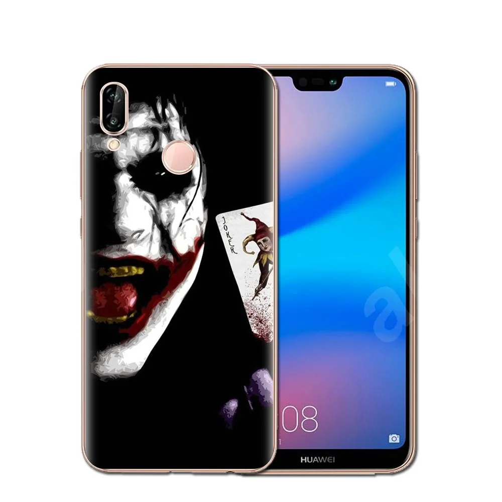 Силиконовый чехол для телефона huawei P10 P20 Pro P9 P8 Lite Коврики 10 Y5 Y6 II Y7 2017 honor 9 6X 7X клоун