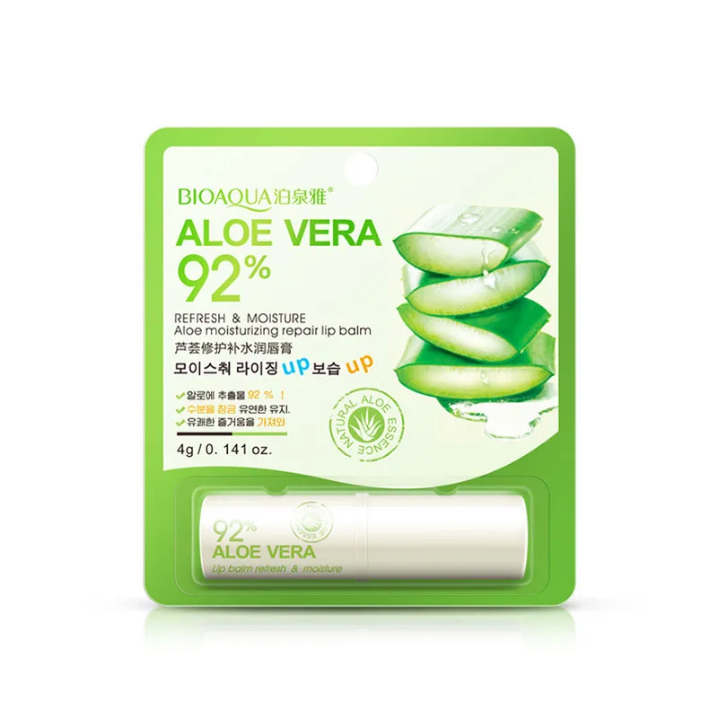 Aloe Vera Lip Balm Бренд LANBENA, Цветочная Желейная помада, волшебная, меняющая цвет, меняющая температуру, Матовая жидкая увлажняющий крем для губ, бальзам для губ, макияж - Цвет: Aloe Vera Lip Balm