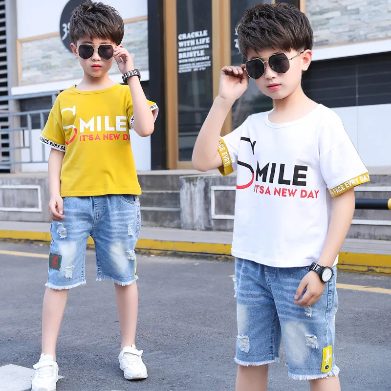 Kids Tracksuit For Boys Clothing Sets Summer Outfit Sport Suit Teen Children 5 6 7 8 9 10 12 Year |