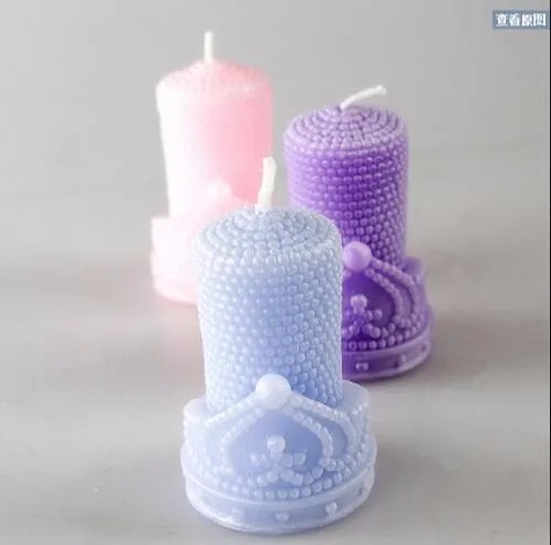 DIY шоколадная форма «Корона» 3 d жемчуг ручной работы мыло силиконовая жемчужная Корона свечи для торта украшения формы