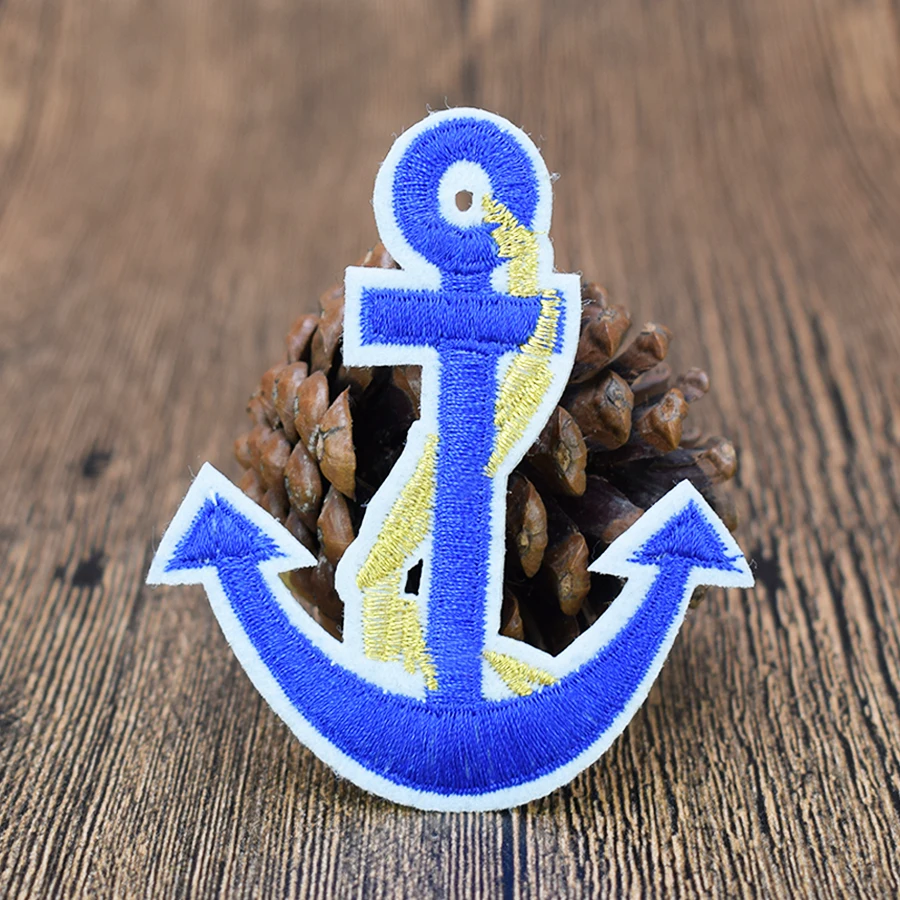 Якорь морские патчи для одежды утюжок на значки одежд железные-на парчи