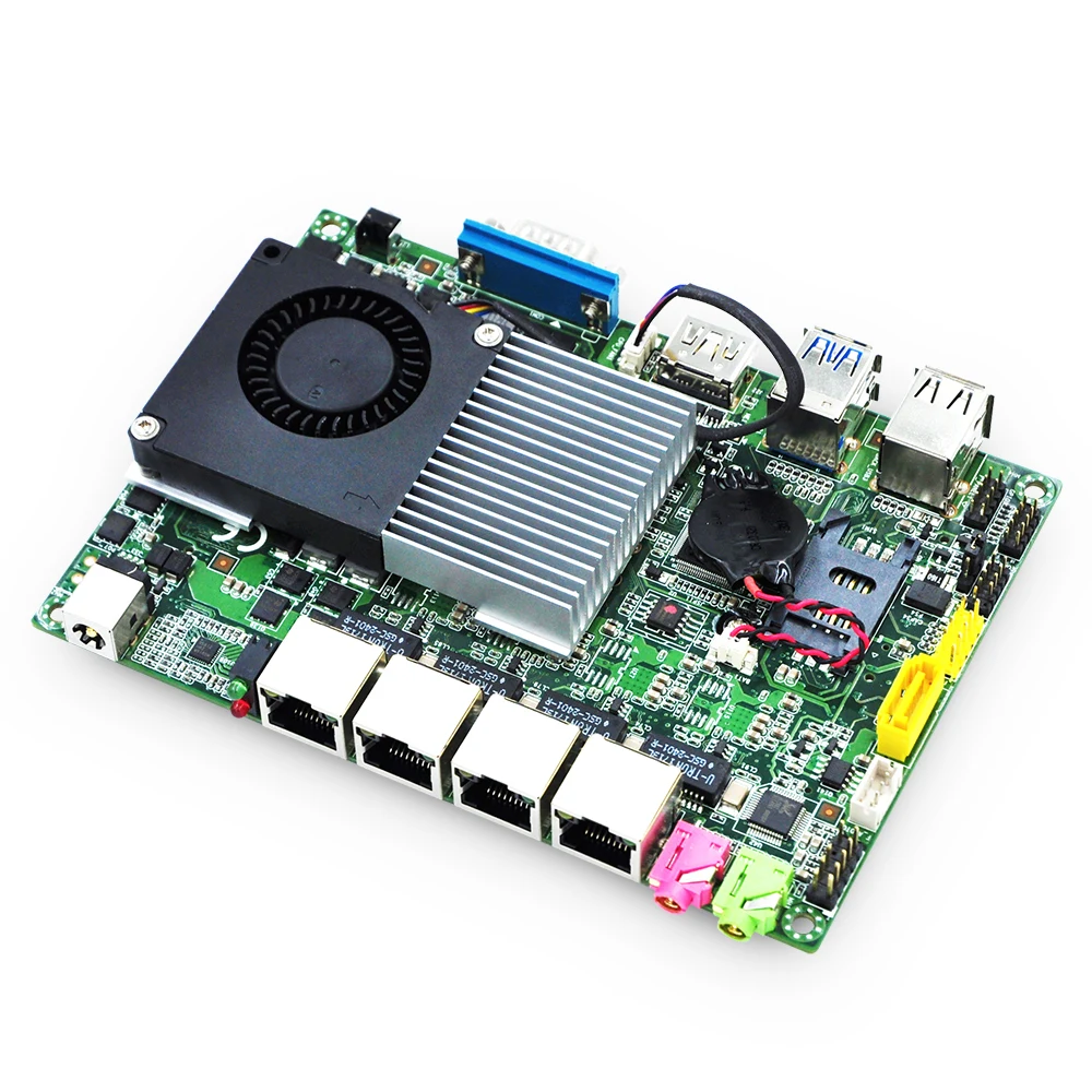 Qotom 4 гигабитная LAN Мини ПК Q355G4 процессор Материнская плата core i5 5200U 3 Мб кэш памяти