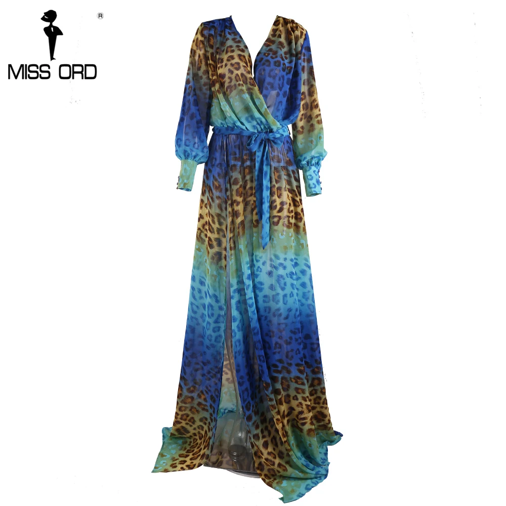 Missord 2019 сексуальное леопардовое Марлевое Макси платье в пол FT2858 1|floor length dress|floor maxi