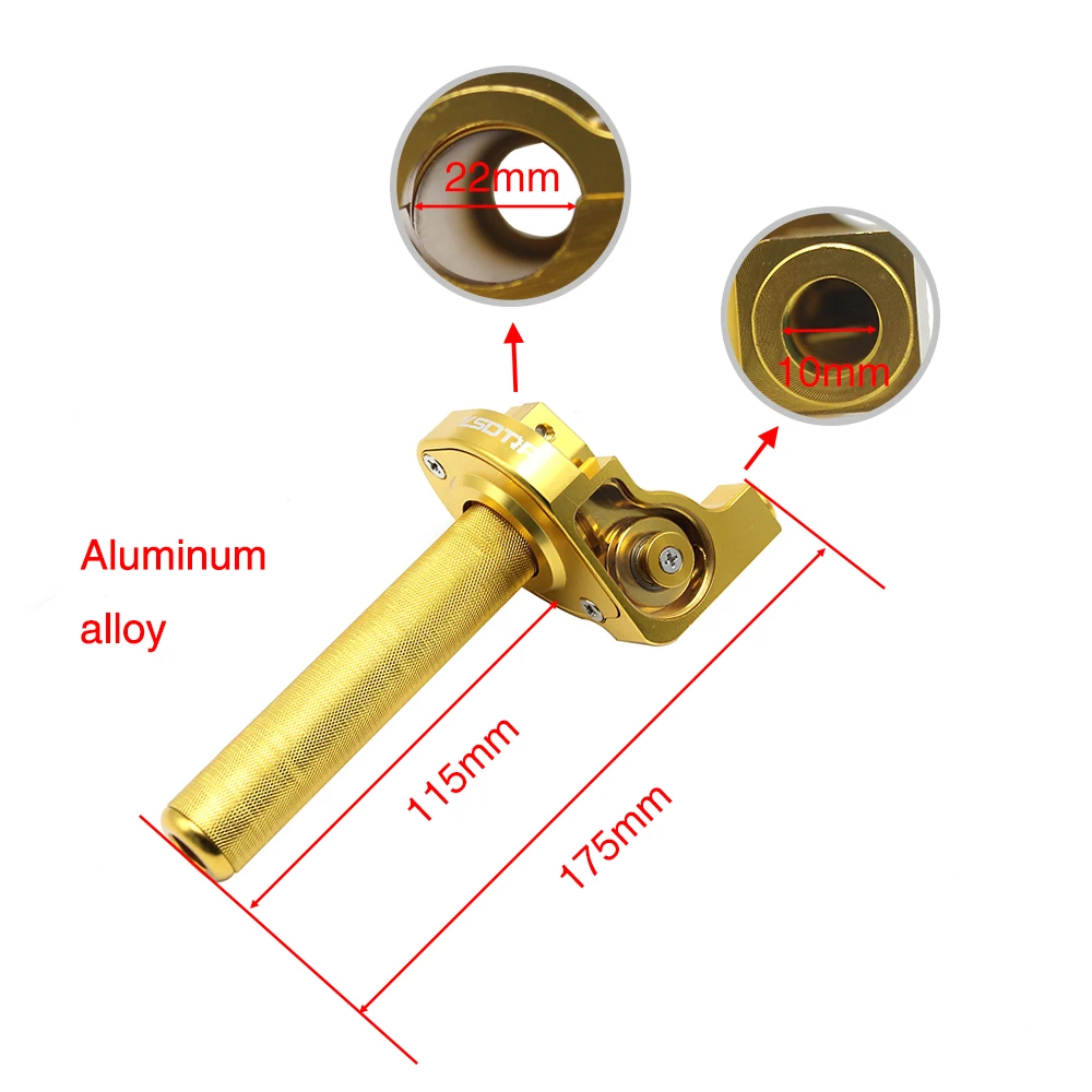 ZS Racing универсальные 7/8 &quotмотоциклетные визуальные ручки с дроссельной заслонкой