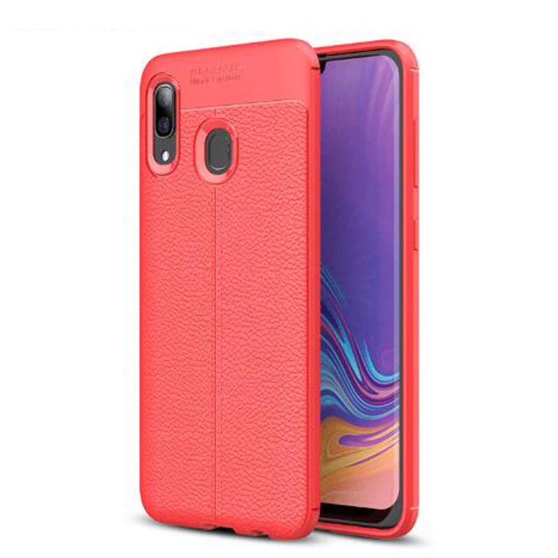 YUETUO tpu кожаный чехол с узором для задней панели телефона, etui, чехол для samsung galaxy A40 A 40 силиконовые аксессуары