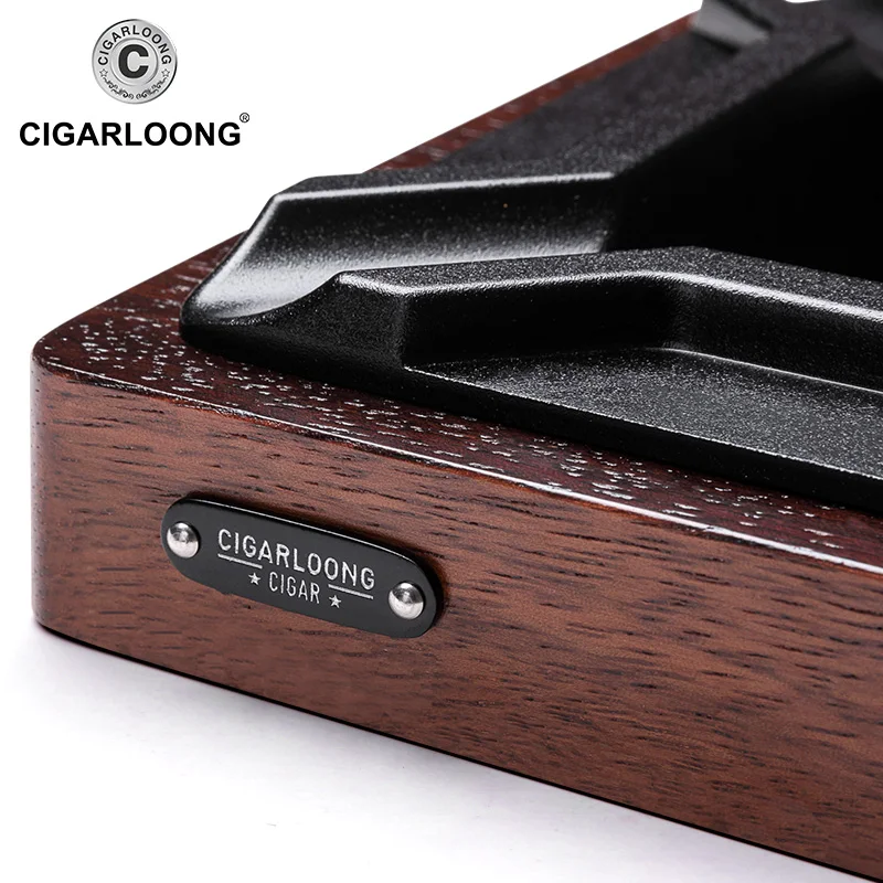 Креативный дизайн квадратные роскошные аксессуары для сигар деревянная основа