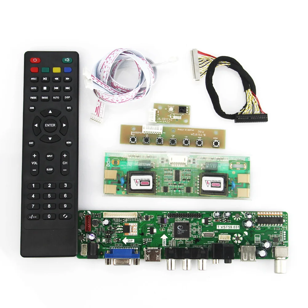 T.VST59.03 (не V56) ЖК/светодиодный драйвер контроллера (ТВ + HDMI VGA CVBS USB) для ноутбука