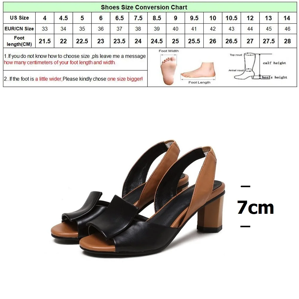 

DRFARGO Women Sandal Summer 2019 Square Heel Sandal Black Peep Toe Slingback Big Size 43 Slip on shoes for women mixed color5359