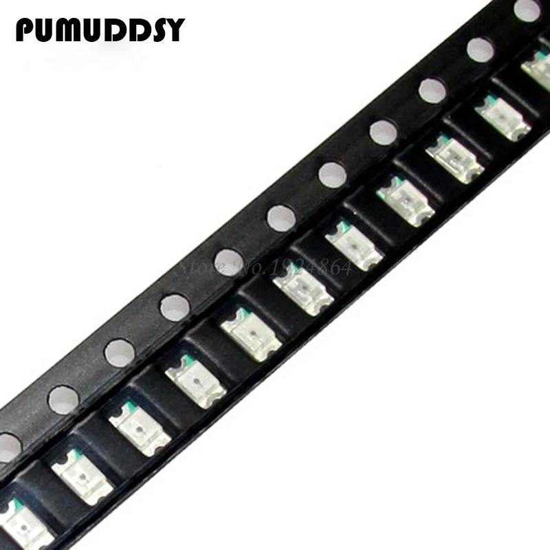 100 шт Синий 1206 SMD светодиодные диоды свет 3216 | Электронные компоненты и