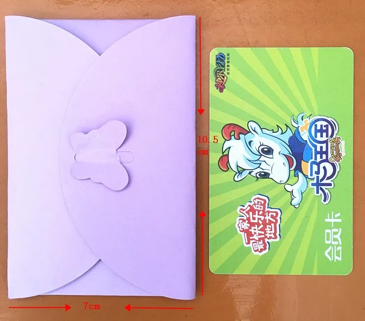 

40pcs Colored Butterfly Buckle Kraft Paper Simple Love Retro Buckle Decorative Envelope Small Paper