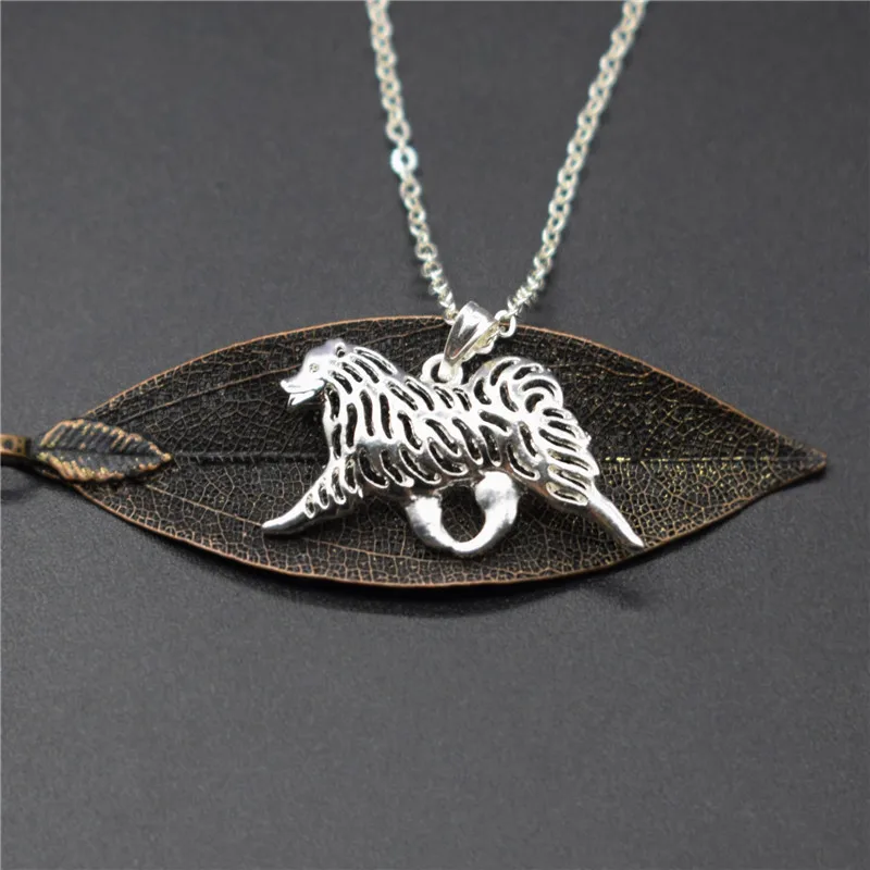 

Elfin New Trendy Samoyed movement Necklaces Gold Color Silver Color Animal Pet Jewellery Women Samoyed Pendant Necklaces