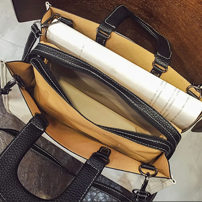 Manwen Повседневное Для женщин Сумки из искусственной кожи на молнии два Бретели