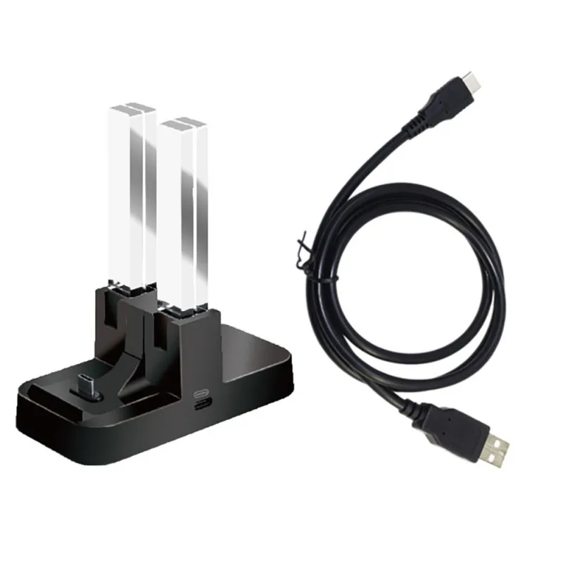 USB зарядные устройства для игрового контроллера ручка LED зарядная док станция