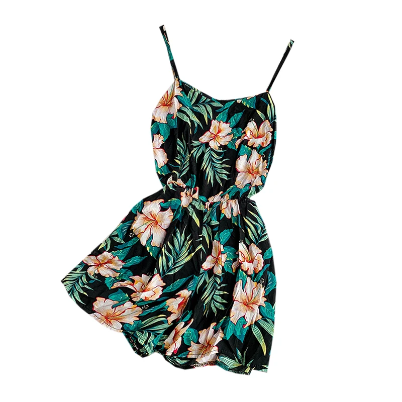Women Summer Clothes Print Sleeveless Playsuits for 2019 Female Overalls | Женская одежда