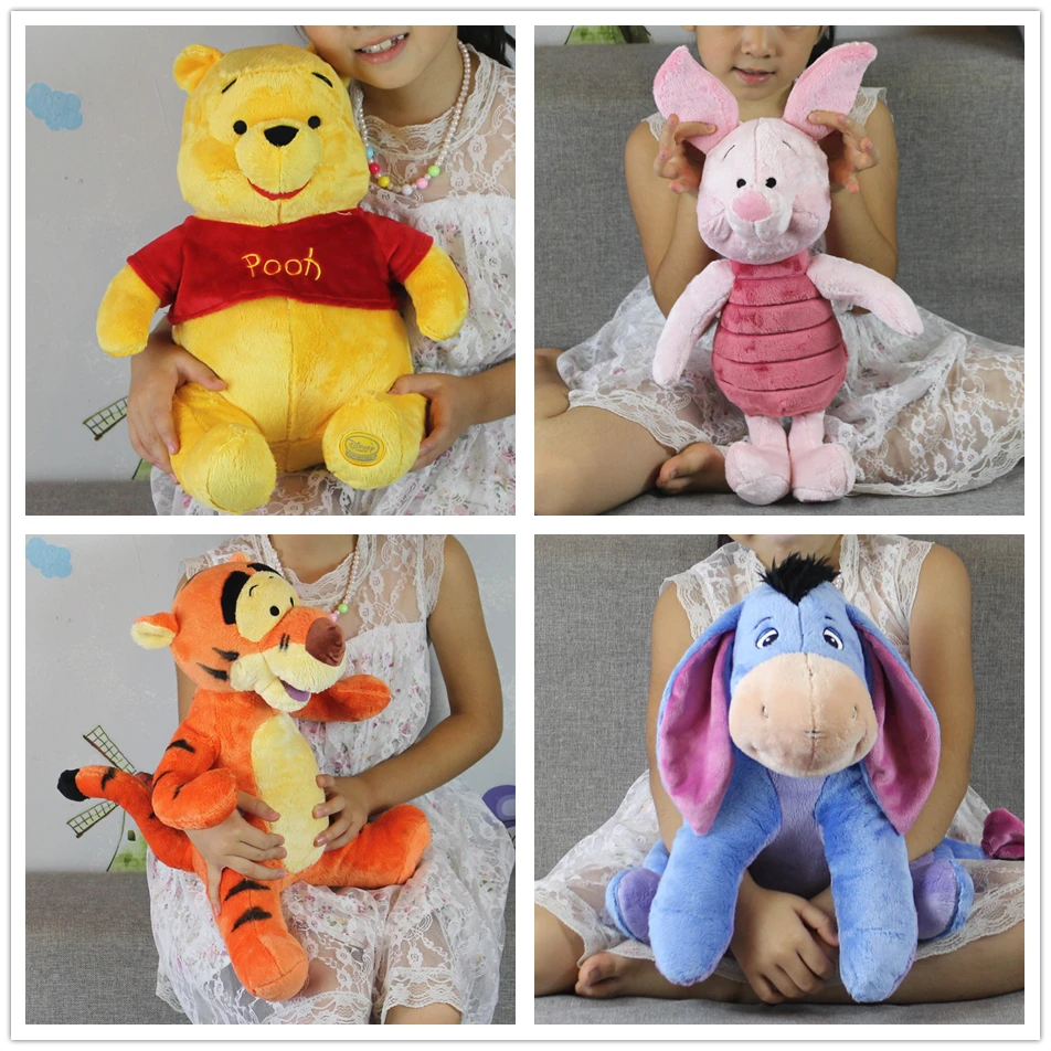 

1piece winnie the pooh bear and tigger Eeyore donkey Piglet pig stuffed gift toys boys girl's brithday gift