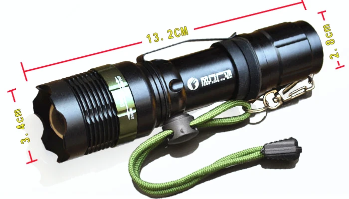 Светодиодный фонарик XM L T6/1000 лм CREE Q5 светодиодный мини с брелком для езды на