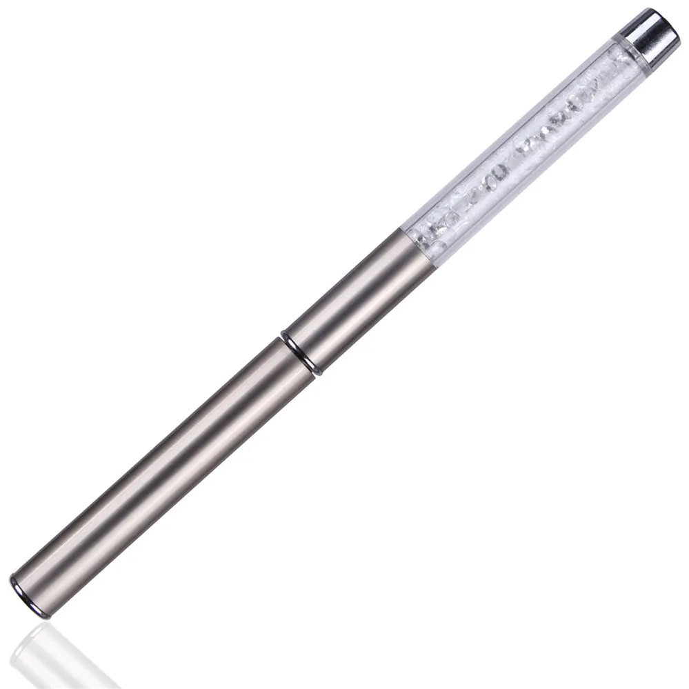 Nail Brush 10mm Rhinestone Acrylic Art Brushes for UV Gel Painting Line Nylon Hair Pen Drawing on Nails Tools | Красота и здоровье