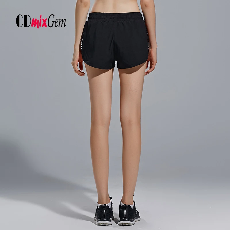 Summer Women Sport Fitness Yoga Shorts 2 In 1 Athletic Cool Ladies Running Short Clothes Jogging QY |