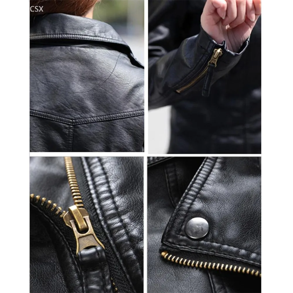 Модное женское зимнее приталенное байкерское мотоциклетное пальто из мягкой