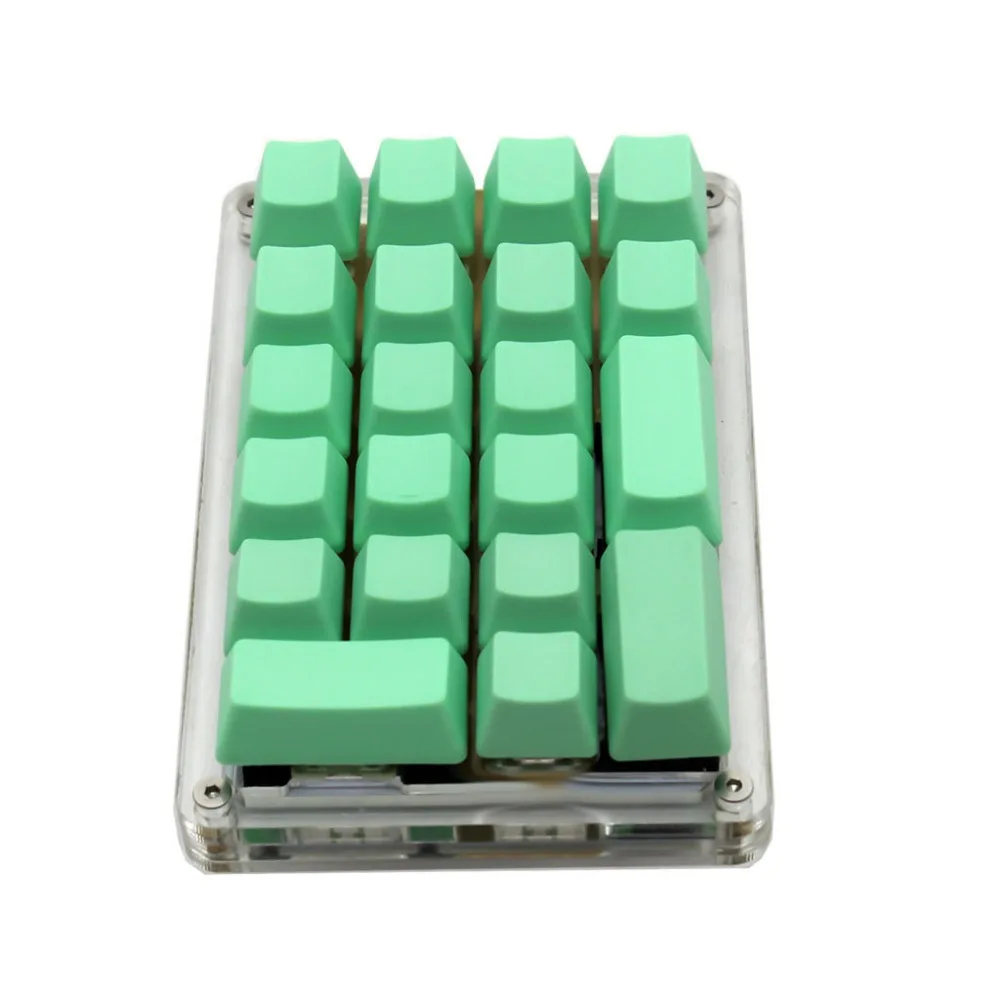 21 ключ YMDK с боковой печатью Пустой Топ-печатный толстый PBT ABS Keycap для MX переключателей механическая клавиатура Numpad(только KEYCAP