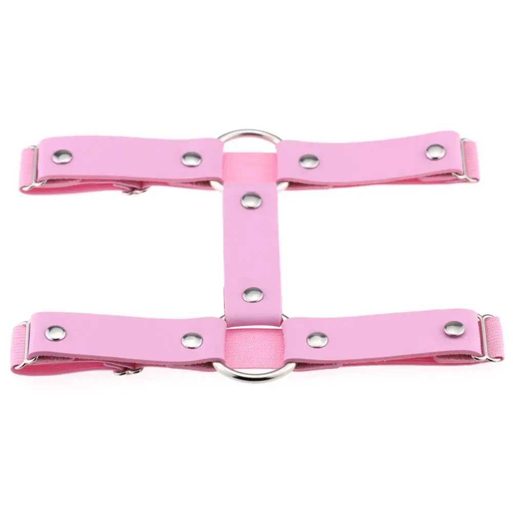 pink Сексуальные подвязки для ног, для Рейв, готика, цепочка для ног, регулируемая резинка, 2 ряда, панк, жгут, готика, ювелирные изделия, аксессуары - Окраска металла: pink
