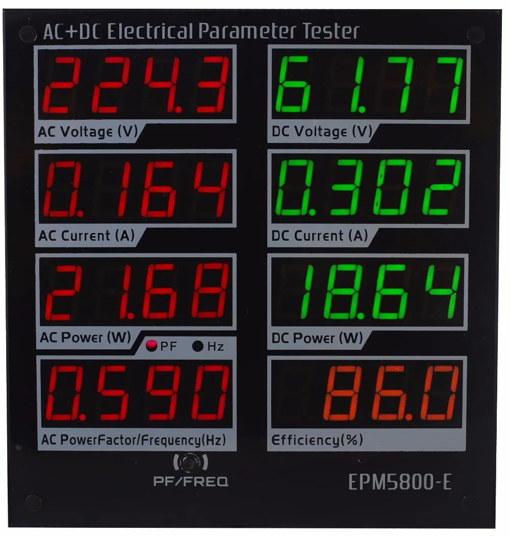 EPM5800-E(трехцветный) AC220v/DC300v/10A измеритель мощности/Ватт-метр/Вольтметр/измеритель тока/тестовый источник питания/драйвер/эффективность