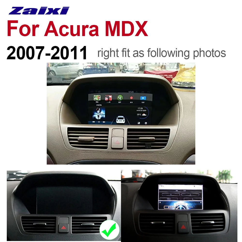 ZaiXi Авто Радио 2 Din Android Автомобильный плеер для Acura MDX 2007 ~ 2011 GPS Навигация BT Wifi карта