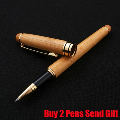 Roller Pen No Box Модный дизайн Luoshi деревянный роллер, шариковая ручка, роскошный бизнес подарок, ручка для письма, купить 2 ручки, отправить подарок - Цвет: Roller Pen No Box