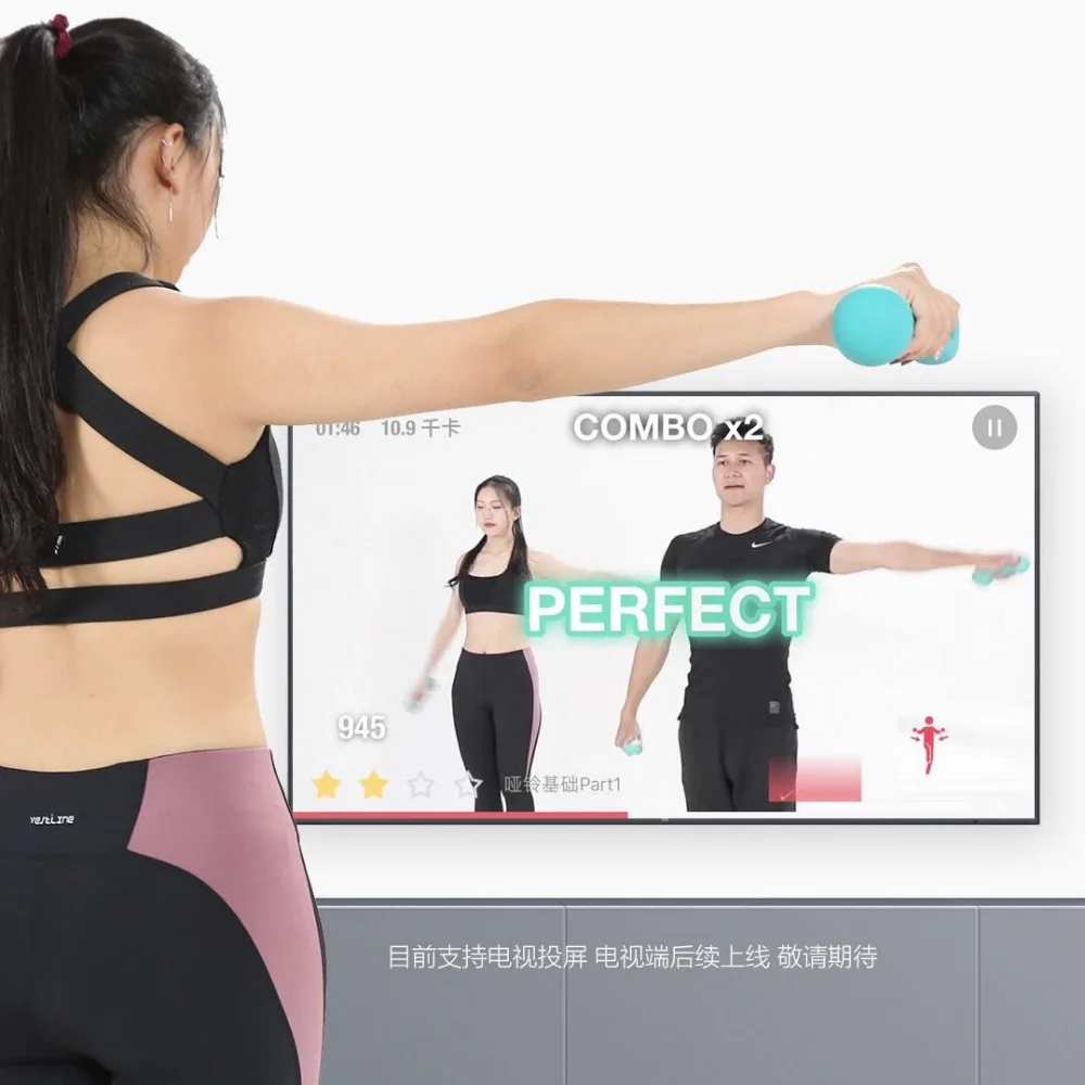 XIAOMI Mijia Move It Beat 2x0,5/0,75 кг/1,0 кг портативный мини USB Перезаряжаемый умный спортивный гантель фитнес-оборудование