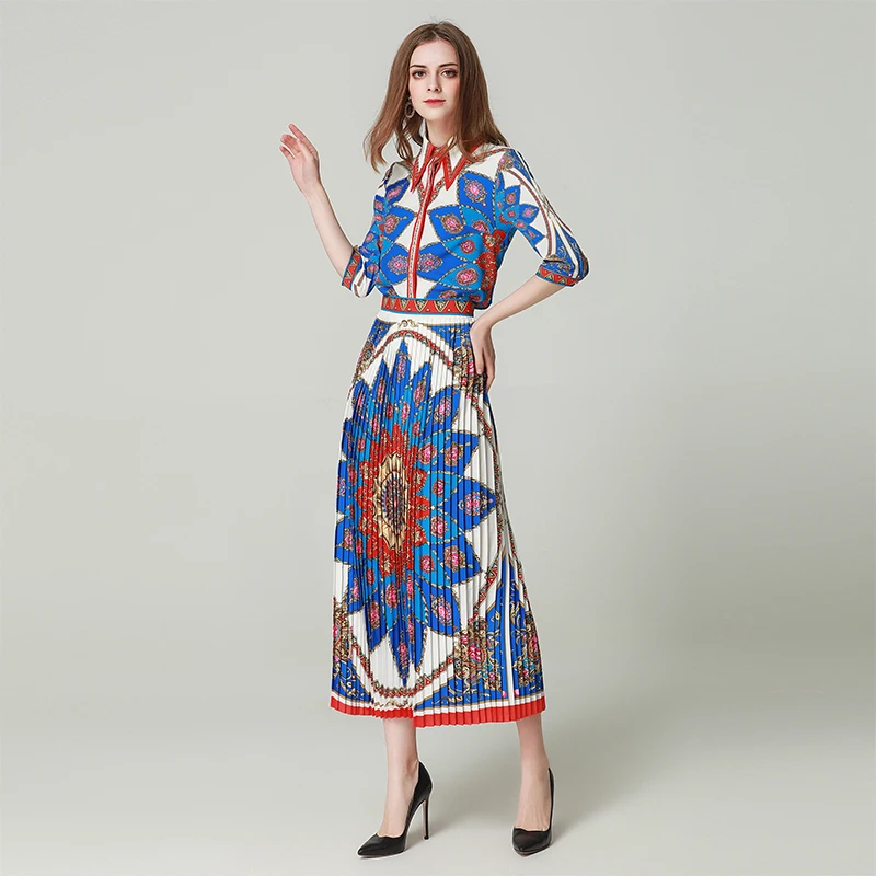 Женские комплекты с милым принтом рубашки коротким рукавом и отложным