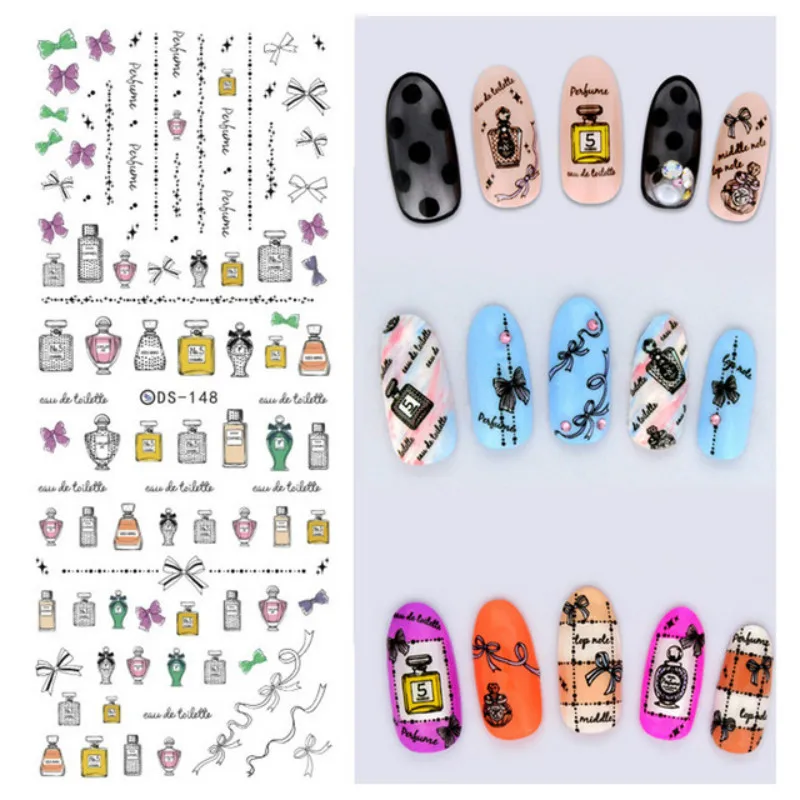 1 шт. наклейка для ногтей с цветным узором|Стикеры и наклейки| |