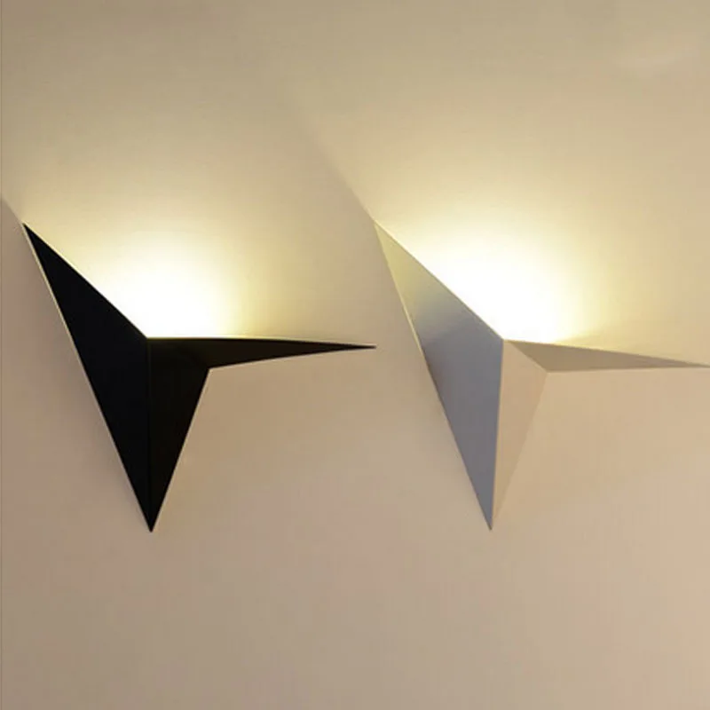 

Simple Metal LED Wall Lamp wall mounted Metal Black&White wall lamps Creative Modern porch lights for corridor