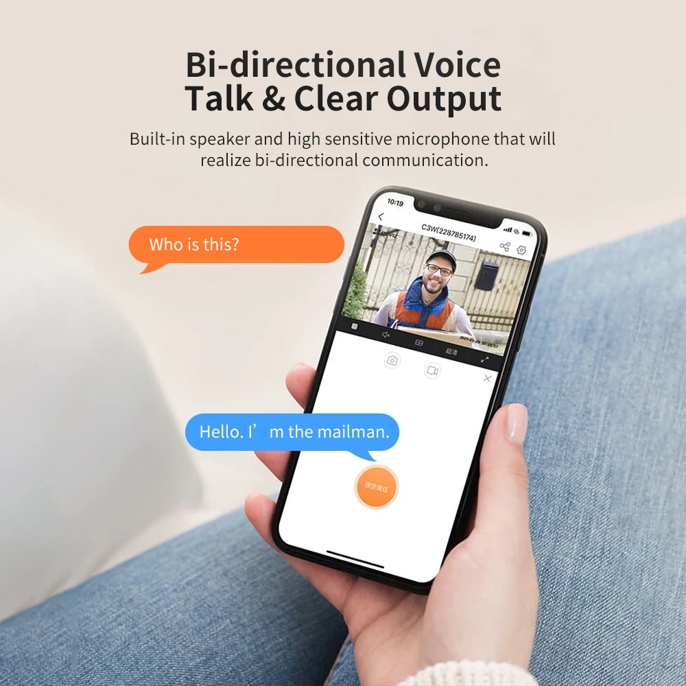 Беспроводная камера видеонаблюдения с функцией ночного видения 200 Вт 1080P|Камеры