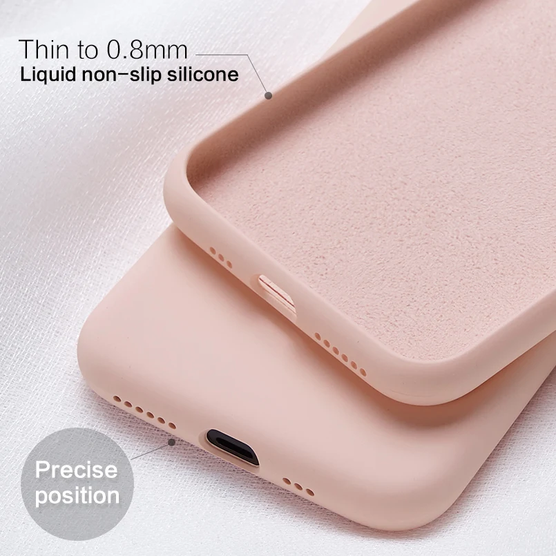 Чехол ASINA для iPhone 7 8 6 s Оригинальный жидкий силиконовый чехол однотонный 6s Plus X Xs Max
