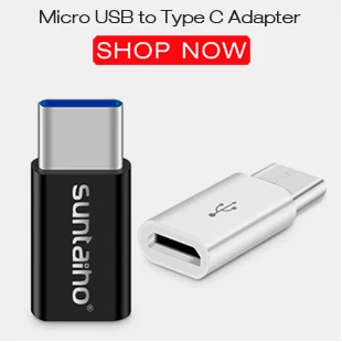 Suntaiho переходник usb type c(3 шт) micro USB адаптер Тип C USB C адаптер конвертер для Xiaomi 4C Lg G5 Nexus 5x Oneplus 5 Тип C адаптер