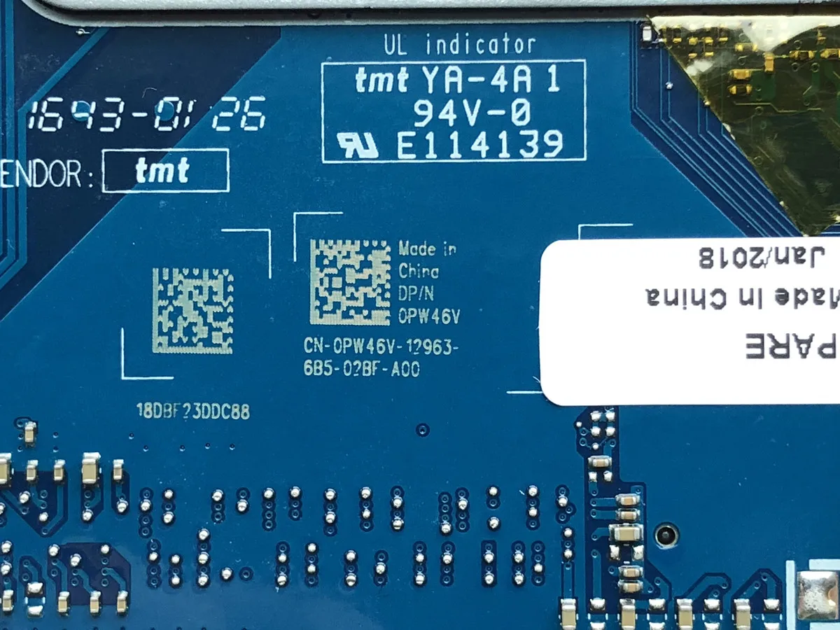 Высокое качество Мб PW46V 0PW46V CN-0PW46V для Dell Inspiron 15 5559 ноутбук материнская плата AAL15 LA-D071P SR2EV 3855U DDR3L тестирование