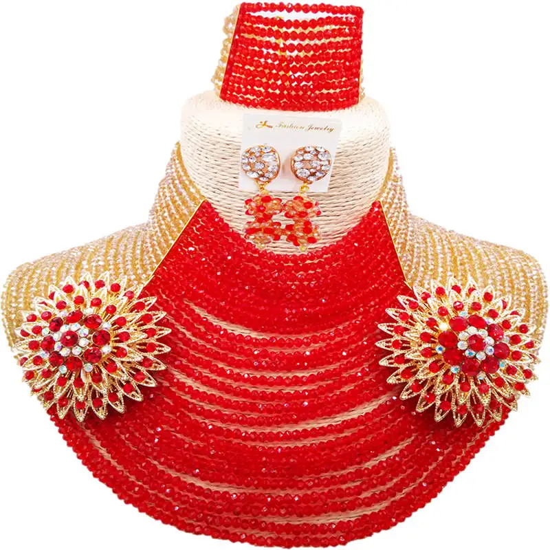 Набор ювелирных изделий из бисера 25 слоев 4 мм цвета шампанского|african beaded necklace|beaded