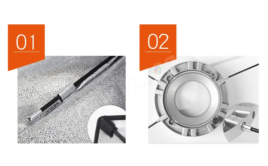 Godox Pro 120 см 4" студийный восьмиугольный сотовый софтбокс с решеткой софтбокс с отражателем с креплением Bowens для студийной стробоскопической вспышки светильник