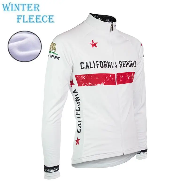 style photos Мужская Джерси для велоспорта California, зимняя, флисовая, с длинным рукавом, Джерси, Майо, Ретро стиль, одежда для велоспорта, Классическая велосипедная одежда, braetan - Цвет: style photos