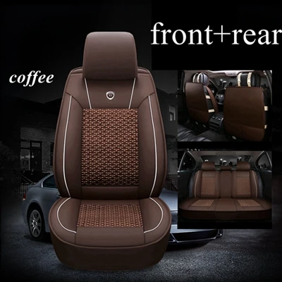 Автокресло Обложка для TOYOTA Corolla CHR RAV4 Yaris Avalon Avensis Reiz FORTUNER 4runner Land Cruiser Camry Pruis Auris FJ Cruiser - Название цвета: coffee standard