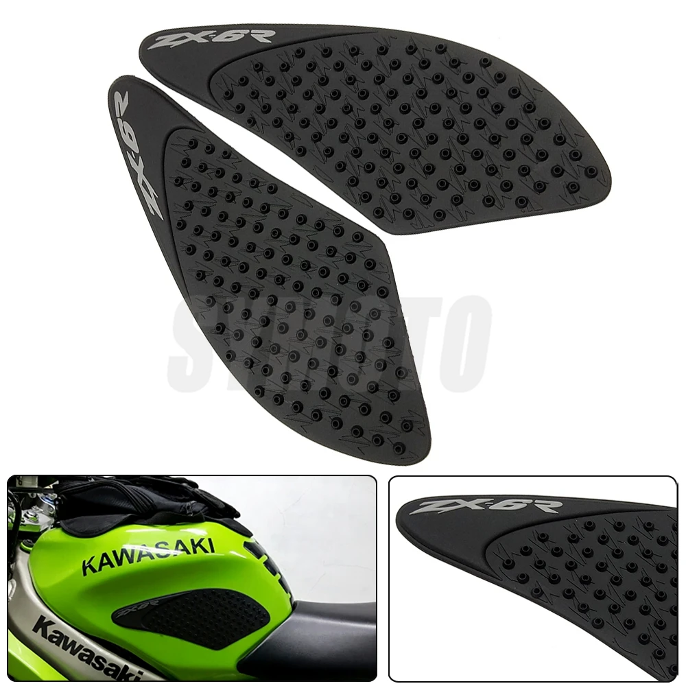 Противоскользящий коврик для бака Kawasaki Ninja 636 ZX 6R ZX6R 2007 2008 3M|tank pad|knee griptraction pad |