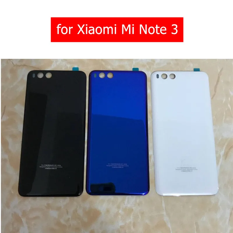 Для Xiaomi Mi Note 3 Батарея стеклянная задняя крышка корпус дверь для Xiaomi Mi Note 3 Задняя Крышка Ремонт запасных частей