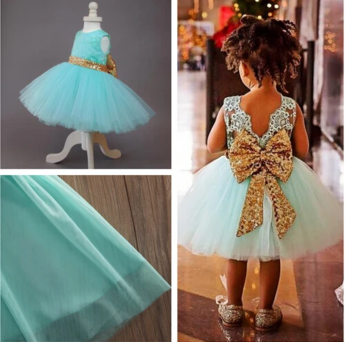 Платье принцессы с цветочным узором для девочек на свадебную вечеринку Высокое