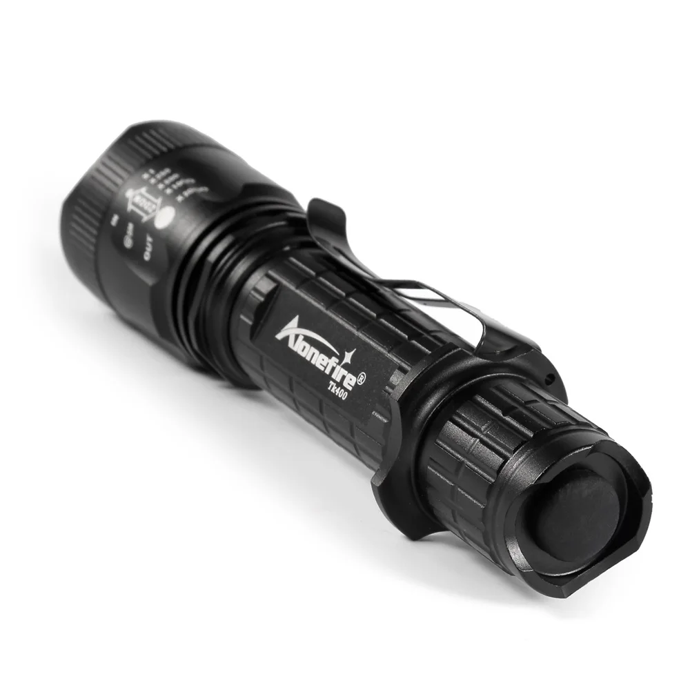 AloneFire TK400 тактический фонарь CREE светодиодный фонарь XM-L2 linternas водонепроницаемый охотничий фонарь