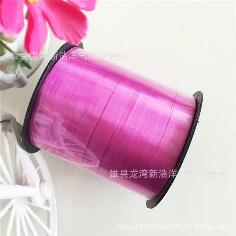 Fuschia 1 х воздушные шары лента фольга атласная завивка DIY Для Свадебные украшения для дня рождения ленты 250 ярдов праздничные вечерние поставки - Цвет: Fuschia