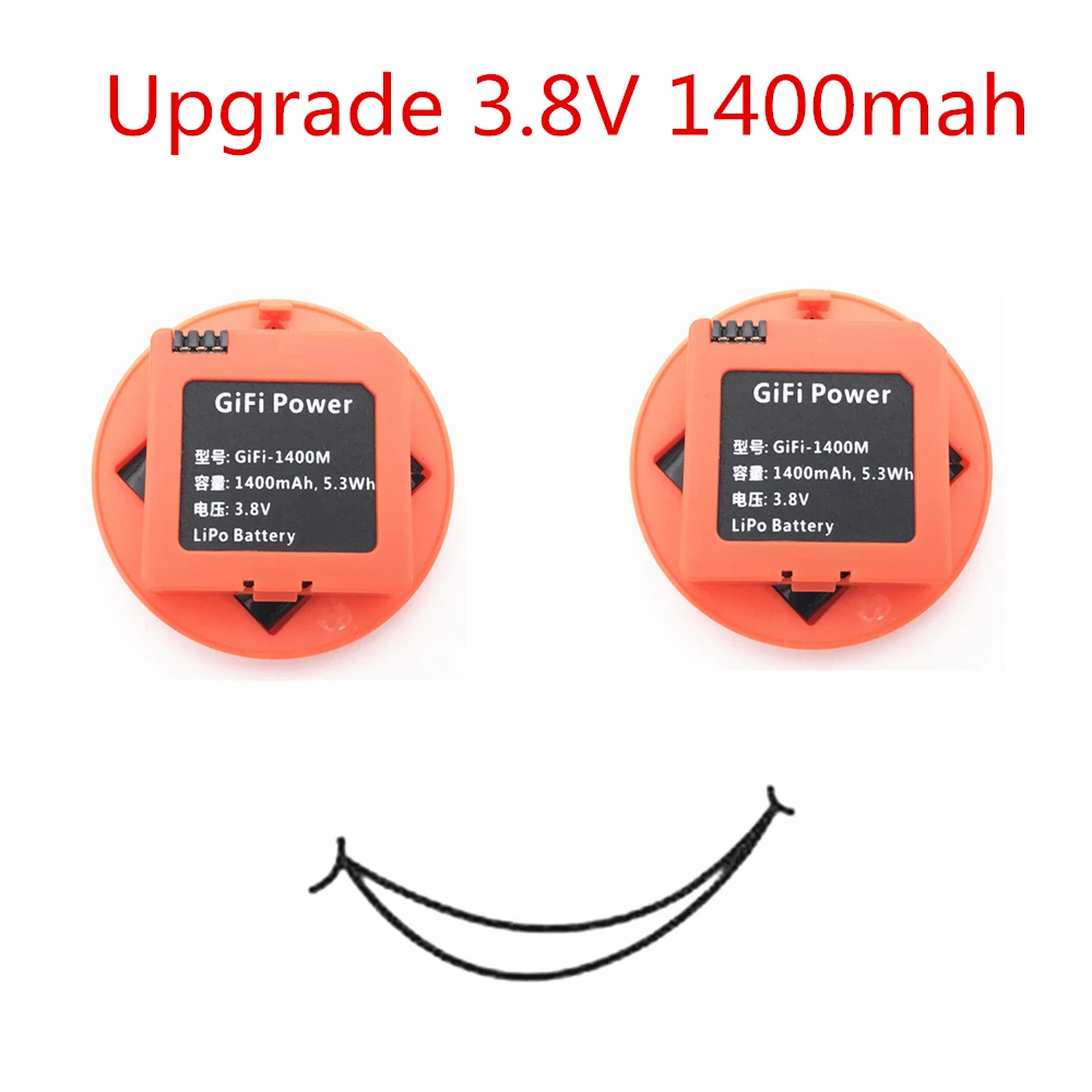 

Аккумулятор MITU для квадрокоптера Xiaomi MiTu, 3,8 в, 1400 мАч, 2 шт.