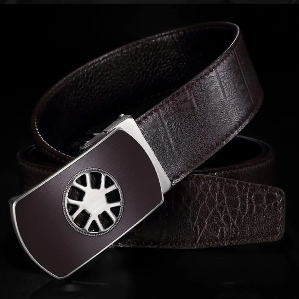 Мужской ремень из натуральной кожи с автоматической пряжкой ZDFJ173|belt for men|belt ff belt |