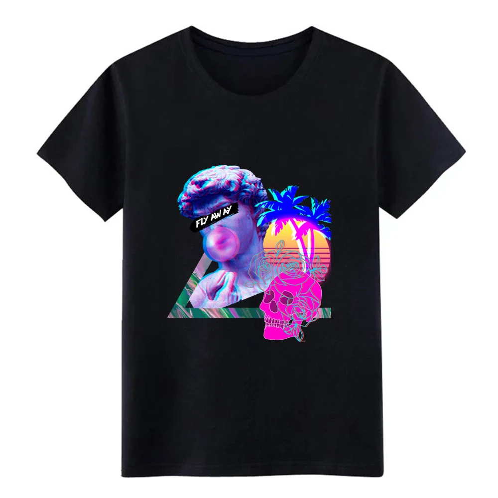 Эстетическая футболка Vaporwave Fly Away в стиле ретро Synthwave 80 s для создания большие