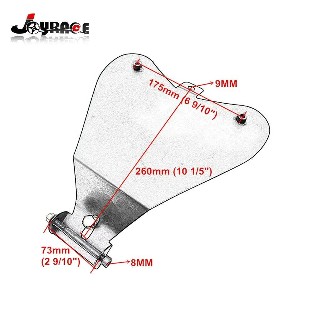 Мотоцикл всадник драйвер Solo тонкий сиденье с Опорной пластиной кронштейн